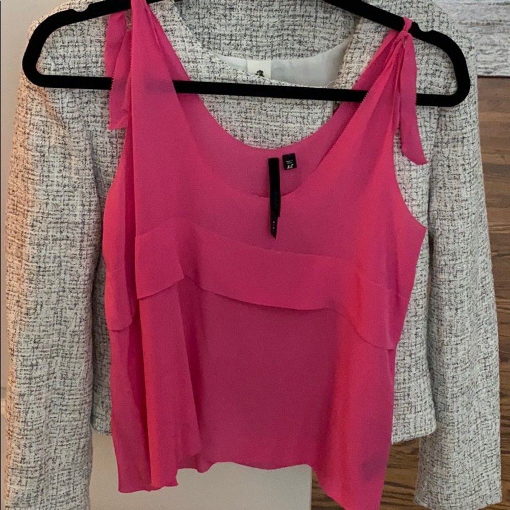 Bellatrix women’s hot pink tank top silk XS EUC